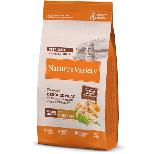  1 kg gratis! 7 kg Nature's Variety - Healthy Grains Sterilized Adult piletina Cijene