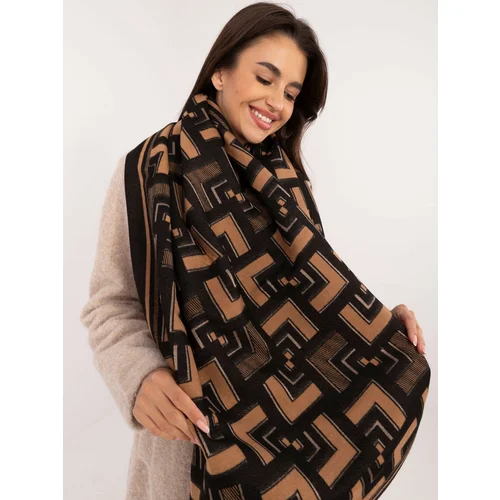 Fashion Hunters Black and brown scarf