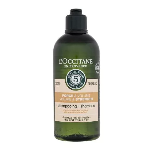 L'occitane Aromachology Volume & Strength šampon za krepitev in volumen za tanke lase za ženske