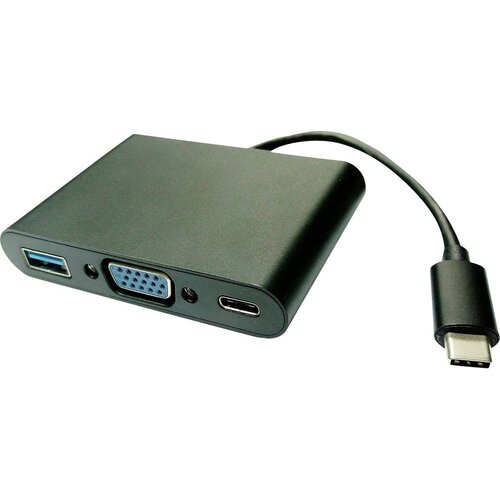 Value TV zaslon adapter [1x mo&amp;scaron;ki konektor USB-C&amp;reg; - 1x ženski konektor VGA\, USB-C&amp;reg; vtičnica (power delivery)\, USB 3.2 gen. 1 vtičnica A (USB 3.0)], (20429462) Slike