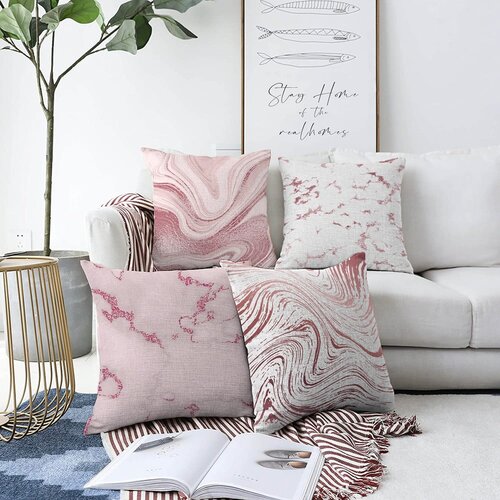 Minimalist Cushion Covers set od 4 ukrasne jastučnice Jude, 55 x 55 cm Slike