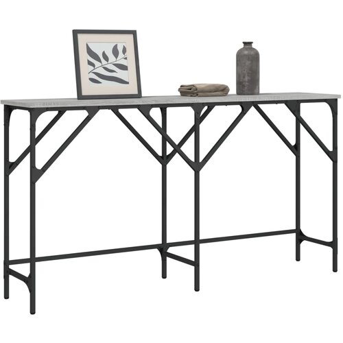 VidaXL Konzolni stol boja hrasta sonome 140x29x75 cm konstruirano drvo Slike