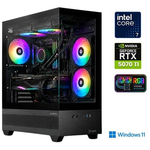 ANNI gaming namizni računalnik Gamer Extreme i7-14700F/32GB/2TB SSD/Windows 11 Home/RTX 5070 Ti Cene