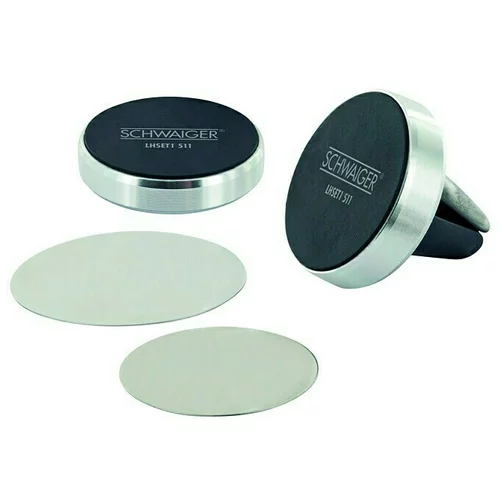 SCHWAIGER Magnetni držač za mobilne telefone (Crne-srebrne boje)