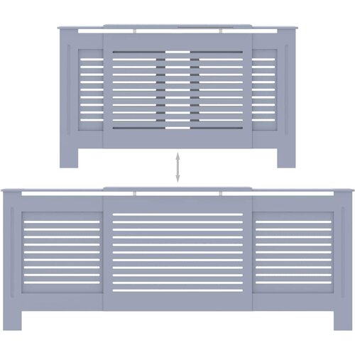  Pokrov za radijator MDF sivi 205 cm Slike