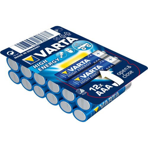 Varta high energy aaa alkalne baterije, 12 kom. Slike