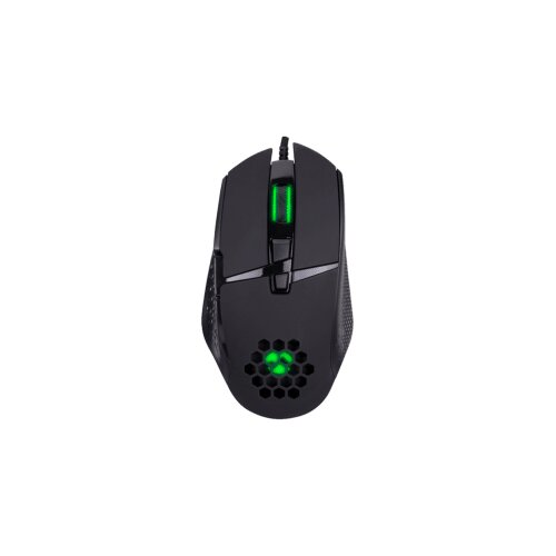  Mi&amp;scaron; gaming Everest RAGE-X1 Usb Black Led Illuminated 6400dpi 8 Buttons Programable Gaming Mouse with top holes design Sunplus 192 Slike