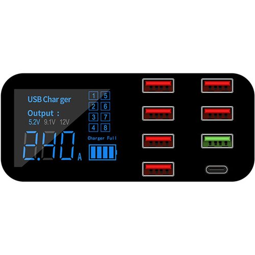 Dardanar Multi-port USB polnilec z LCD zaslonom, pametni telefon, večnamenski avtomobilski polnilec, (21199699) Cene