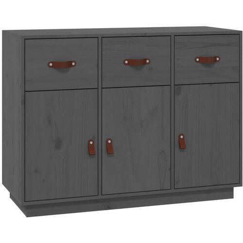 Maison Chic Komoda - Predalnik siva 100x40x75 cm trdna borovina, (21715791) Slike