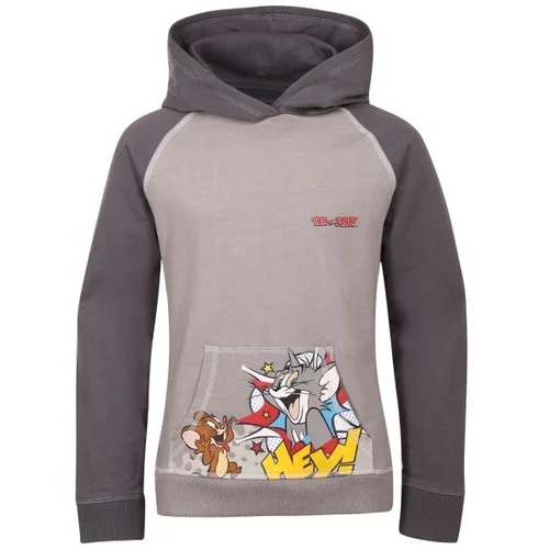 TOM AND JERRY TOM JERRY SMILE HOODIE-B Dječja majica, tamno siva, veličina