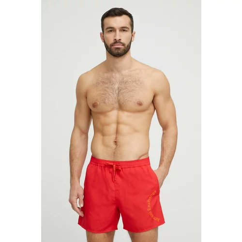 Armani Exchange Kratke hlače za kupanje boja: crvena