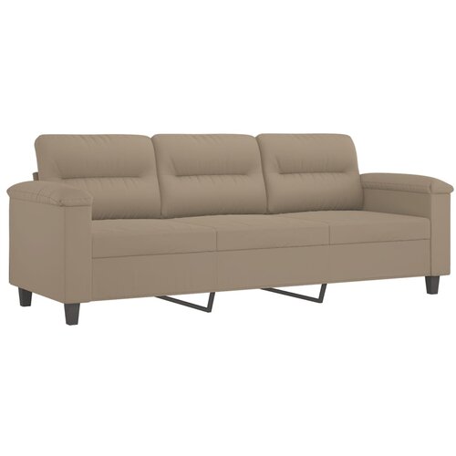 Maison Chic kavč - Sofa - Kanape trosed taupe 180 cm tkanina iz mikrovlaken, (21727168) Cene