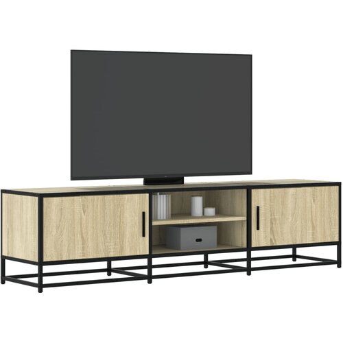 TV ormarić Sonoma hrast 160x35x41 cm Konstruirano drvo i metal Cene