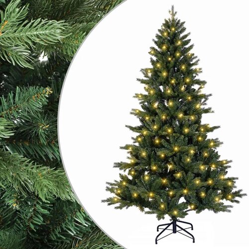  Umjetno božićno drvce s nogom 210 cm 300 LED lampica - 210 cm s LED svjetlima Slike