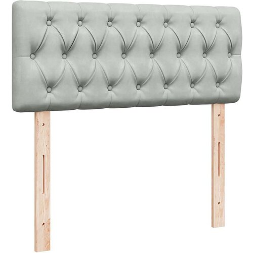 VidaXL okvir za krevet s madraca svjetlosivi 120x190 cm bar&amp;scaron;unasti Slike