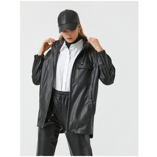 Koton Women&amp;rsquo;s jacket Leather Slike