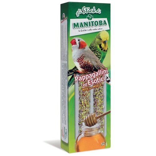 Manitoba štapići miks sa medom 60 g Hrana za tigrice/egzote Slike
