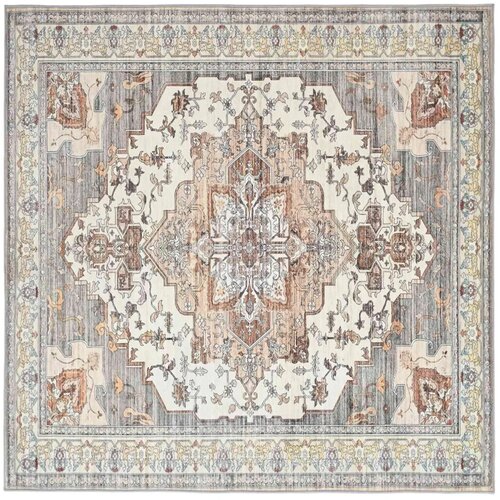  Tepih ORIZ Smeđa 160 x 160 cm 100% poliester - Bež 160 x 160 cm Slike