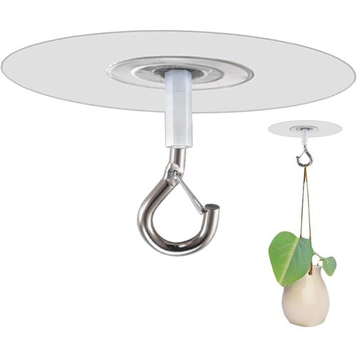 INF Samolepilni stropni kljukci PVC+nerjaveče, prozorni, 5 kos, 10-15kg, (5000296507) Cene