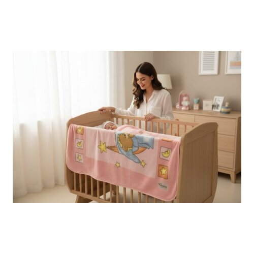  Bebi ćebe Sweet Wiie -100x120cm Pink color ( VLK000363-sweetwiniepink ) Cene