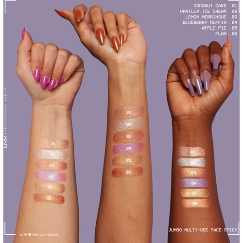 NYX Professional Makeup Jumbo Multi-Use Highlighter Stick osvetljevalec v svinčniku 2.7 g Odtenek 02 vanilla ice cream Slike