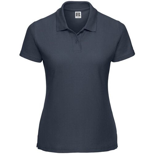 RUSSELL Navy Blue Polycotton Polo Women's T-Shirt Slike