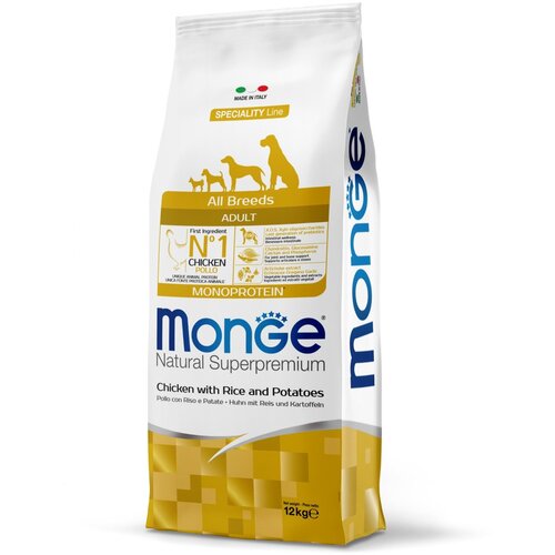 Monge Natural Superpremium Adult Piletina sa pirinčem i krompirom 12kg Cene