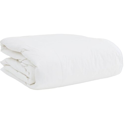  2-u-1 Punionica s jastukom 2 kom. Bijelo Perje Bijela 140 x 220 cm Slike
