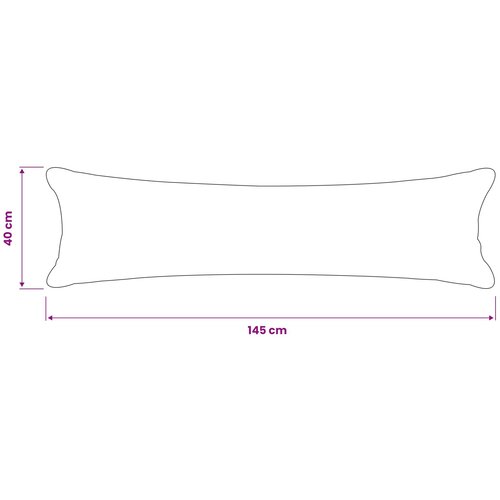  Presvlaka za jastuk 2 pcs HEERLEN Tamnozelena 40 x 145 cm Slike