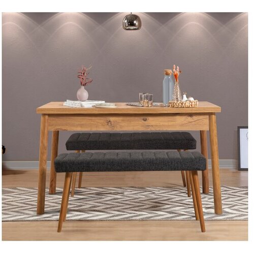 Hanah home trpezarijski sto i klupe (3 komada) Costa 1053 Slike
