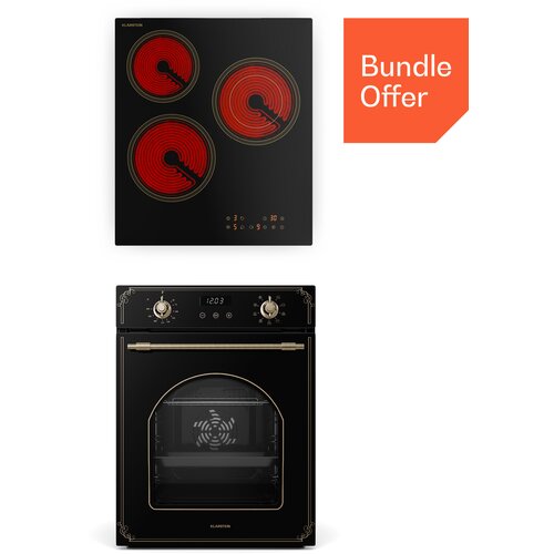 Klarstein staklokeramička ploča za kuhanje victoria + uska pećnica victoria | bezvremenski | 45 cm Cijene