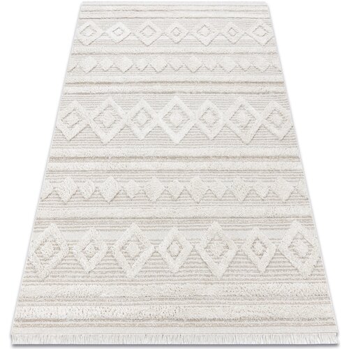 RugsX Preproge Preproga MOROC 22322 rombov, linije, boho Organski 155x220 cm Bež Cene