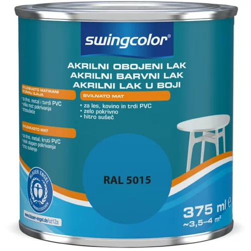 SWINGCOLOR Akrilni barvni lak Swingcolor (nebeško modra, svilnato mat, 375 ml)