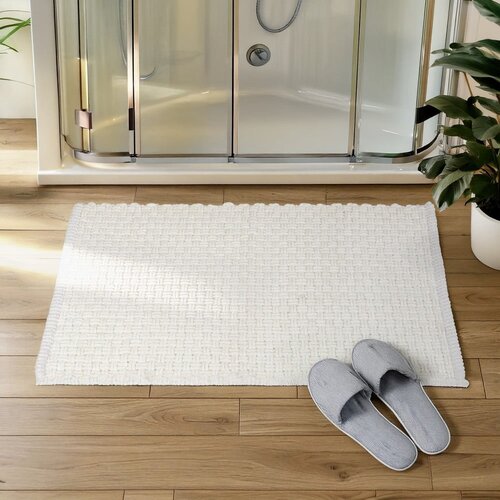 Wenko Bijela tekstilna kupaonska prostirka 50x80 cm Ecoli &amp;ndash; Slike