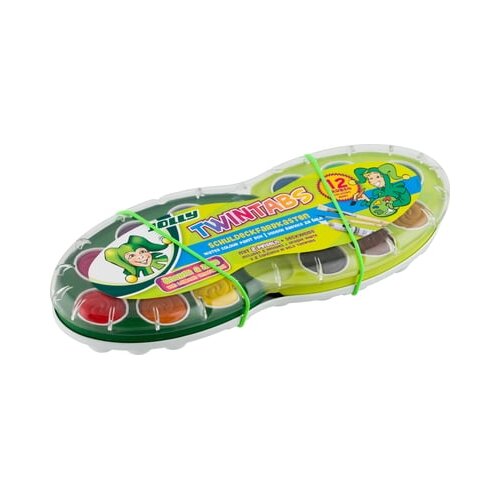 Jolly Boje vodene Twintabs 12 boja s 2 kista u plastičnoj kutiji Cijene