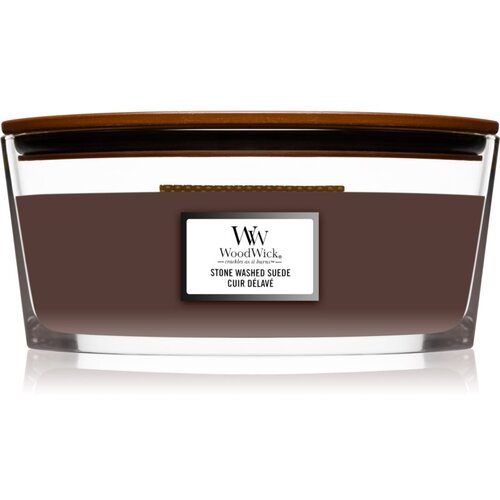 WoodWick Stone Washed Suede mirisna svijeća s drvenim fitiljem (hearthwick) 453 g Cijene