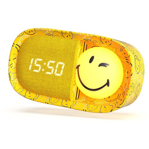 MOB nočna lučka in budilka Smiley Clock Yellow Cene
