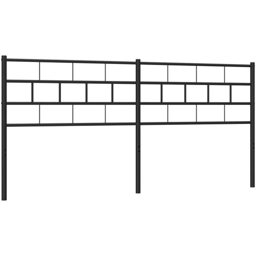  Metalno uzglavlje crno 193 cm Slike