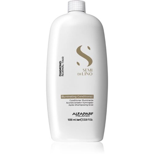 ALFAPARF MILANO Semi di Lino Diamond Illuminating posvjetljujući regenerator za sjaj i jednostavno ra&amp;scaron;če&amp;scaron;ljavanje kose 1000 ml Slike