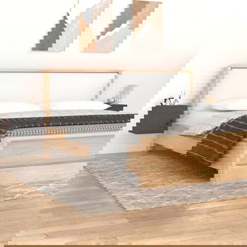 vidaXL Stenska omarica 2 kosa siva 31,5x30x30 cm trdna borovina Cene