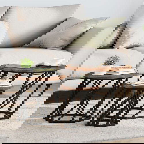 vidaXL Dimljeni hrast Masivna hrastovina, Metal Srednji Čvrsta izrada Cijene