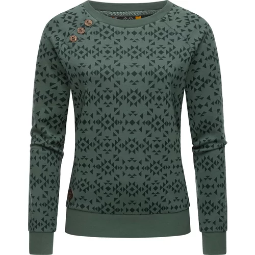 Ragwear Sweater majica 'Darria' zelena / crna