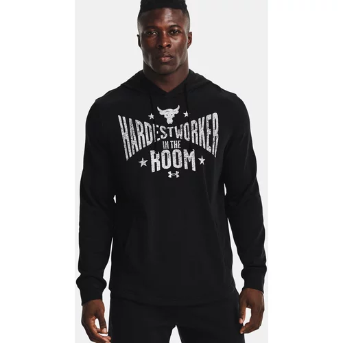 Under Armour UA Project Rock Terry Hoodie Pulover Črna