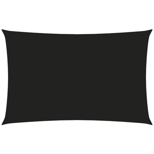 vidaXL Senčno jadro oksford blago pravokotno 4x7 m črno