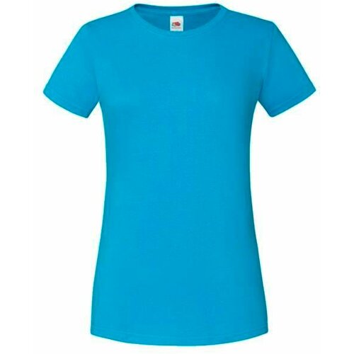 Fruit Of The Loom Blue Iconic women's t-shirt in combed cotton Slike