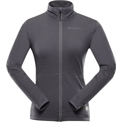 Alpine pro Women's zip-up sweatshirt QUERTA smoked pearl