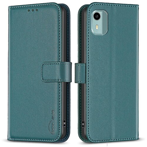 INORCO BINFEN COLOR BF17 Za Nokia C12 4G/C12 Pro/C12 Plus stojalo za pametni telefon PU usnje+TPU ovitek za denarnico, (22035698) Slike