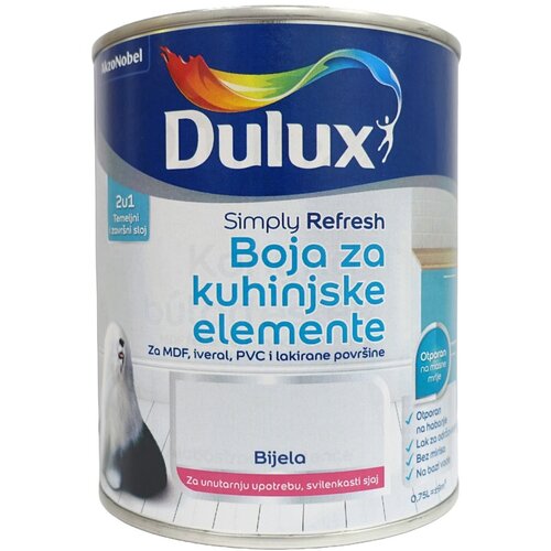 DULUX Specijalna boja za zid Simply refresh, za glatke povr&scaron;ine bijela 0,75 l Cijene