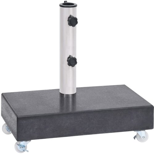 VidaXL Postolje za suncobran crno 45 x 25 x 8 cm granitno Slike
