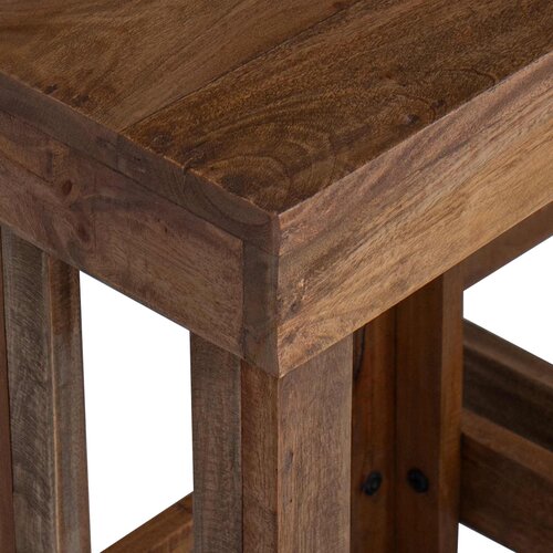  Stalak za biljke 2 pcs Smeđa 70 x 11 x 27 cm Drvo od mahagonija Slike